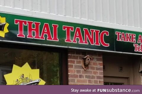 Local, to me, Thai restaurant has the best name ever.