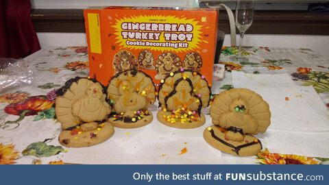 No children were involved in the making of these very finely decorated cookies