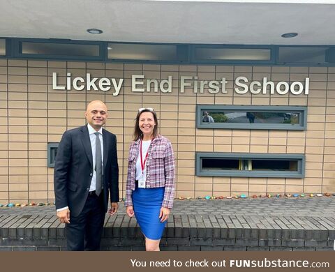 The UK Health Secretary visiting a school 48 hours after a blow-job scandal involving