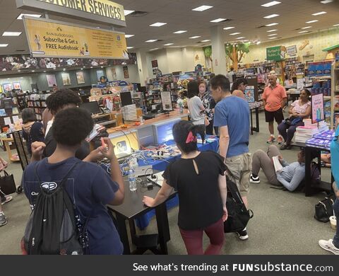 Local Barnes & Noble pulling through for people after hurricane Beryl