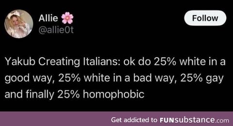 What part of Italians is the good kind of white?