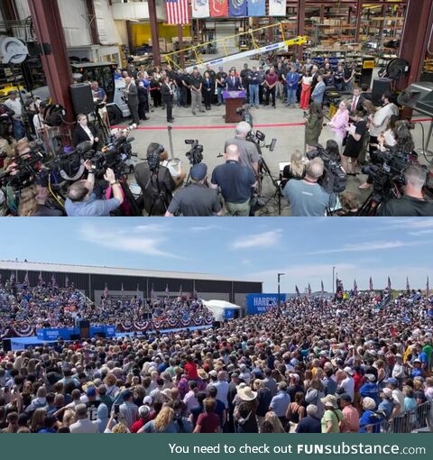 JD Vance vs Kamala Harris in Eau Claire, WI