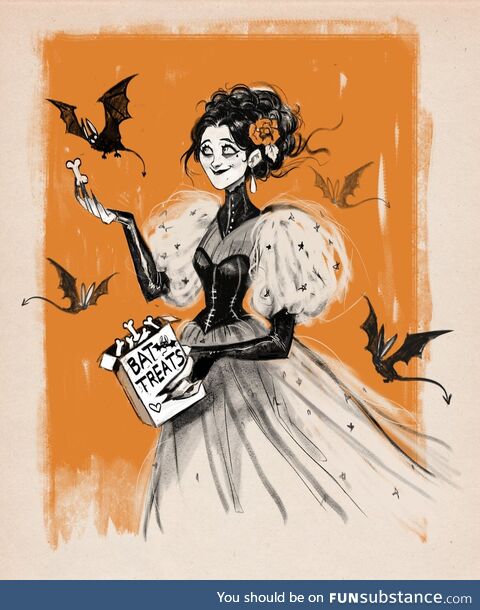 Spookposting '24 #25 - Cat Lady? Nah, She a Bat Lady