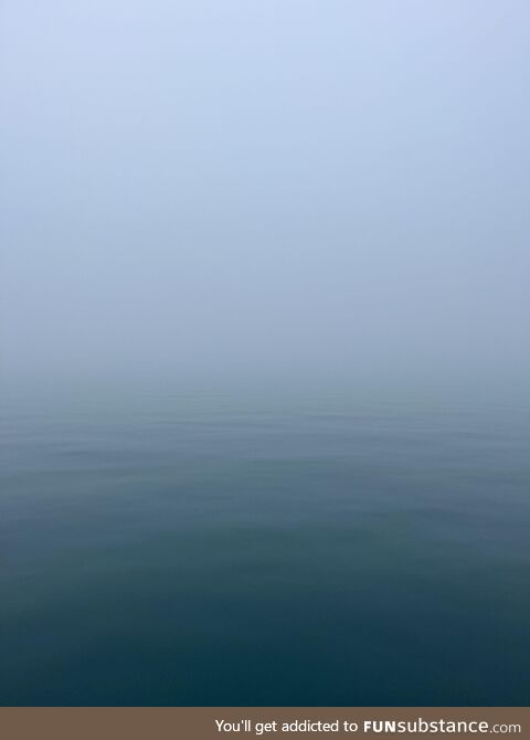 Christmas Eve fog on Lake Michigan