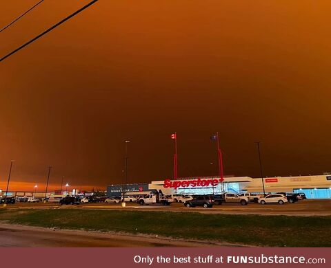 Current State of Alberta Sky due to wildfire (Grande Prairie, AB)