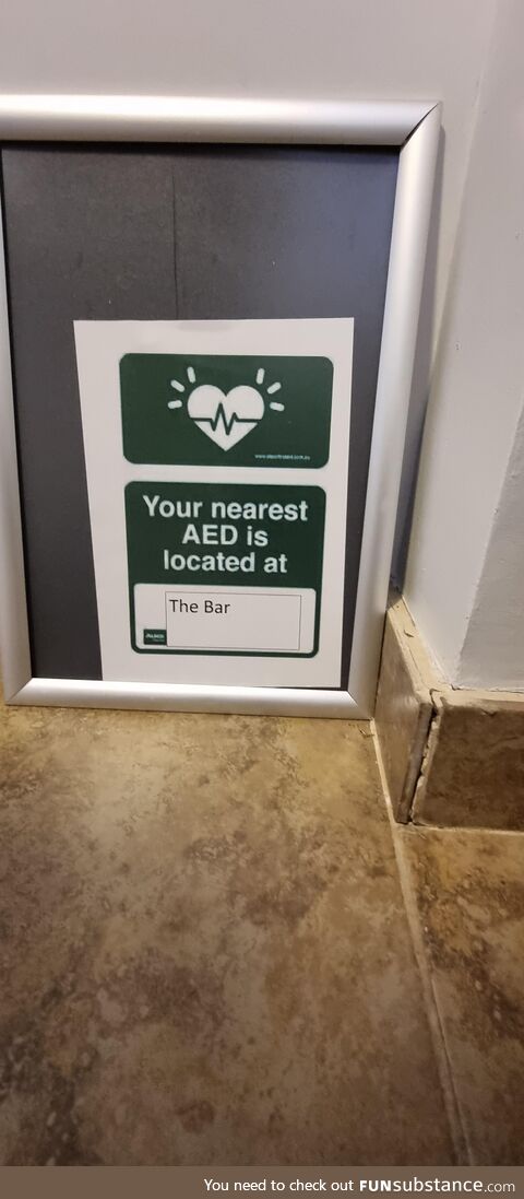 It's been a long day for this defibrillator