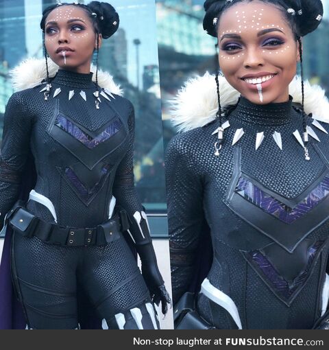 Black Panther Shuri cosplay by Cutiepiesensei