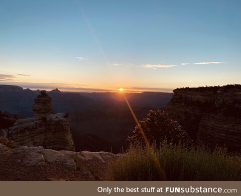 [OC] Sunrise over the Grand Canyon yesterday morning