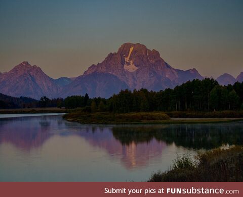 Sunrise over Mt. Moran, Grand Teton National Park