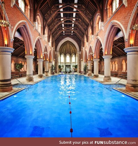 London church converted into swimming pool