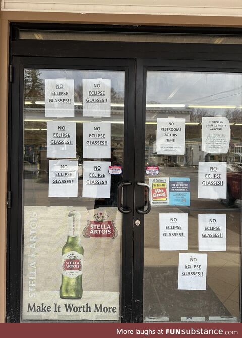 This store that is very much over the eclipse today