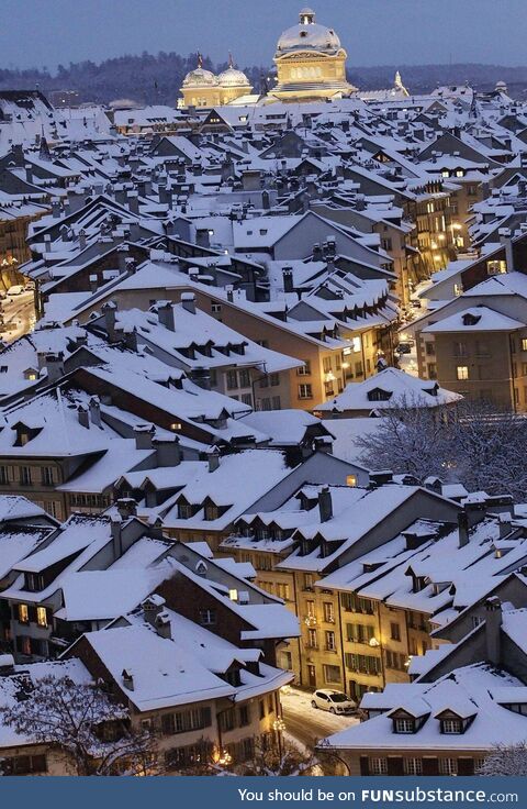 A snowy evening in paris