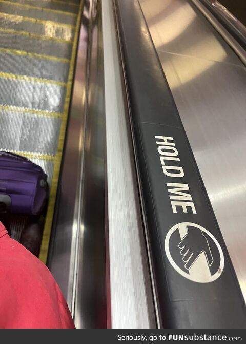 The escalators on the London Underground are so damn needy