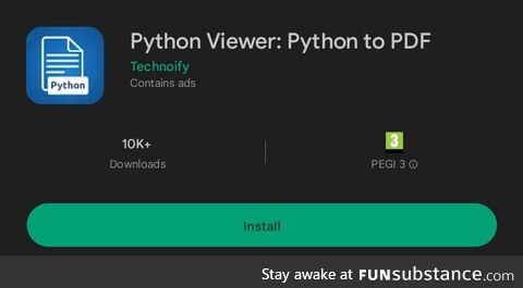 Python to what?