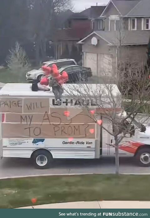 A for effort. Prom proposal