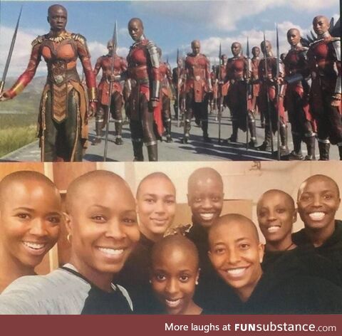 The women of the Wakandan army