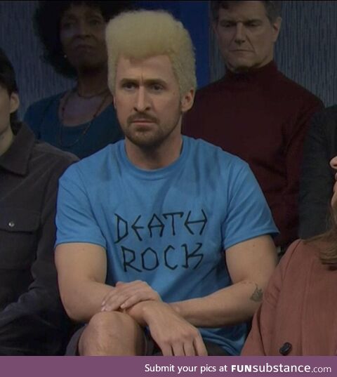 Ryan Gosling as Beavis from “Beavis and Butt-Head”