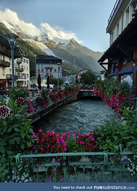 Unedited picture of Mont Blanc from Chamonix, France