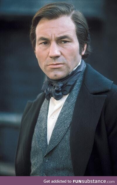 Patrick Stewart from "North & South" (1975) (age 35)