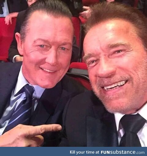 Robert patrick-arnold schwarzenegger terminator 2 reunion