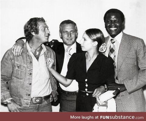 Steve McQueen, Paul Newman, Barbra Streisand and Sidney Poitier