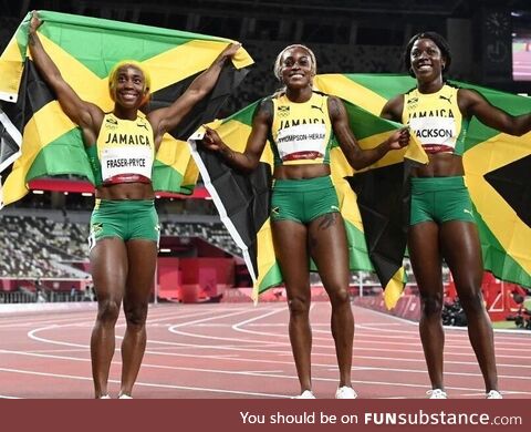 Jamaica take Gold, Silver and Bronze in Women’s 100m final. Tokyo Olympics 2021