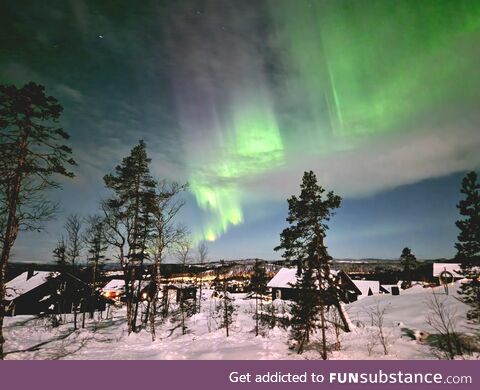 Aurora at my cabin in Norway