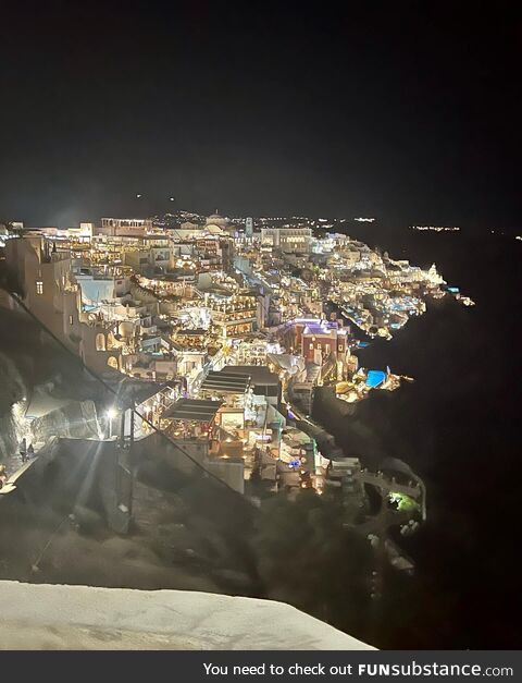 [OC] Santorini at night