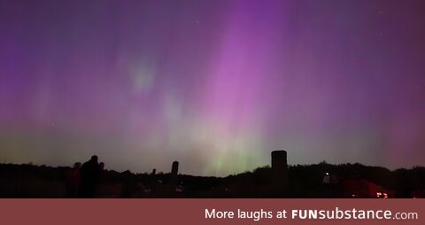 Intense Northern Lights over Ohio last night