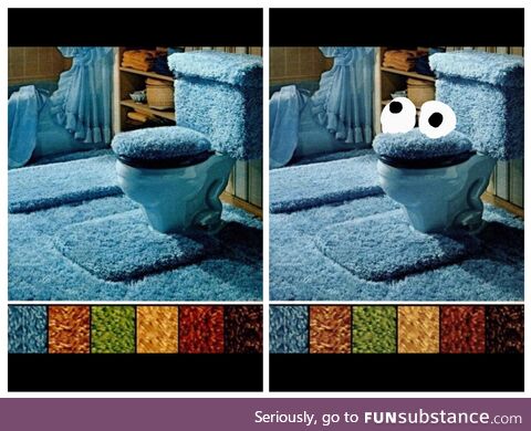 Well, it's a cookie monster toilet