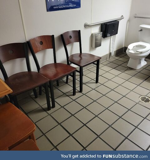 This is an awkward waiting room