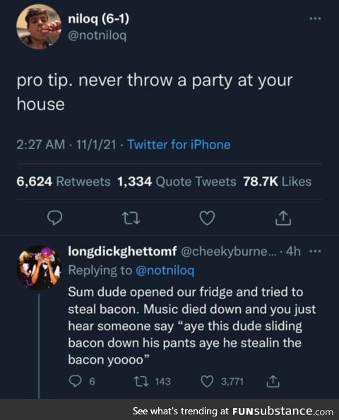 Beware the bacon stealer