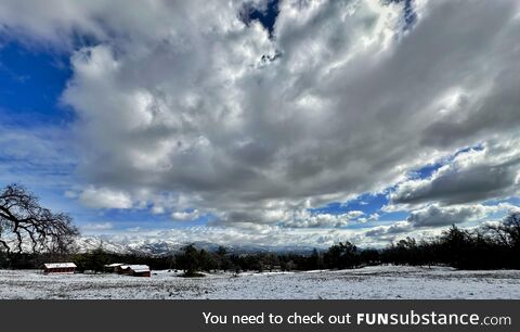 Clouds over the sierra nevada