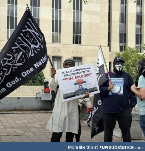 Protester during Netanyahu’s Address to Congress (Washington, DC)