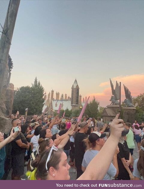 People shows up to Hogwarts to show respect to Robbie Coltrane tonight