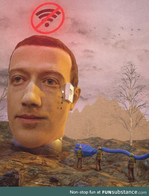 Did anyone try unplugging The Zuck and plugging him back in? (OC, digital)