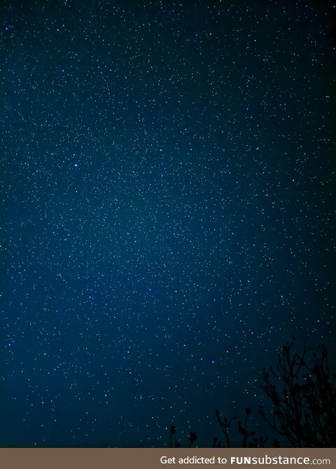 Clear night sky