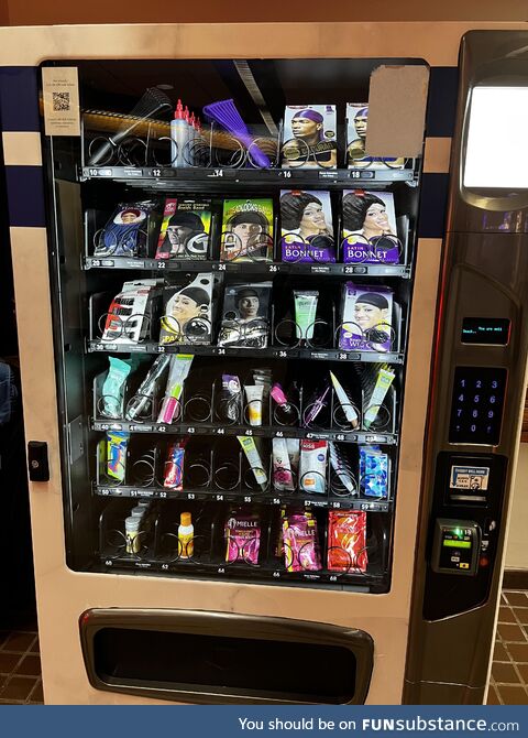 Black hair care vending machine at the University of Michigan