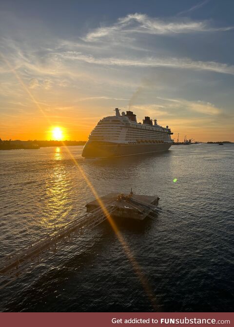 Love the natural beauty of a sunset over water