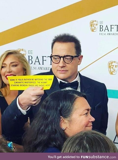 Brendan Fraser at the BAFTA Awards