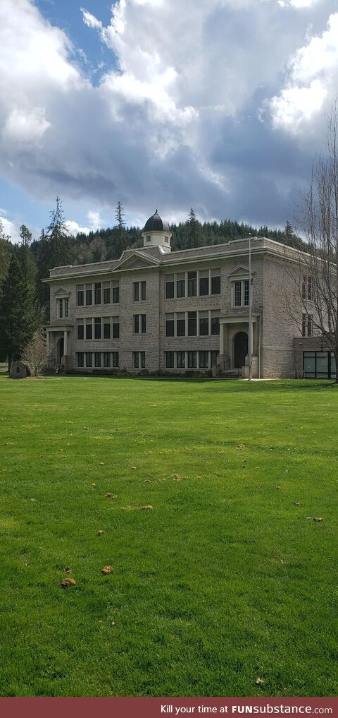 Wilkeson elementary school built in 1912 [OC]