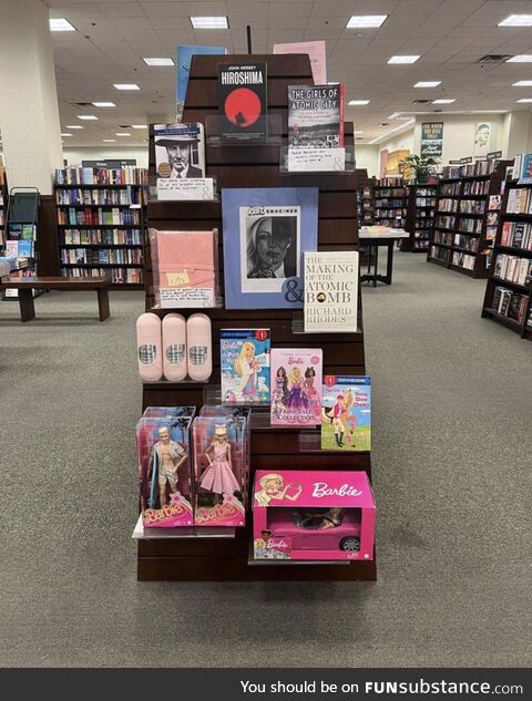 Barnes & noble display.