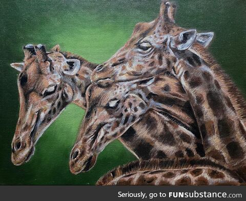 I Painted giraffes! (oc)