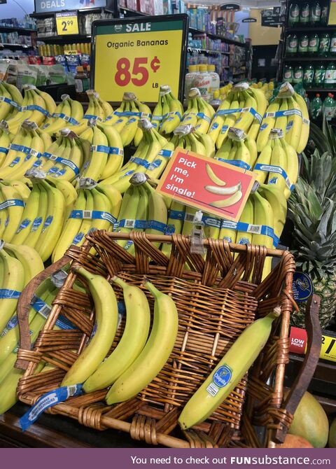 Didn’t expect to relate with single bananas today