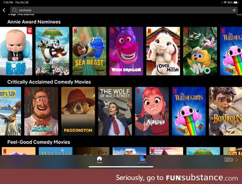 Was just trying to find a movie on Netflix for my daughter. One of these things is not