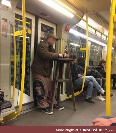 A Bar in a subway