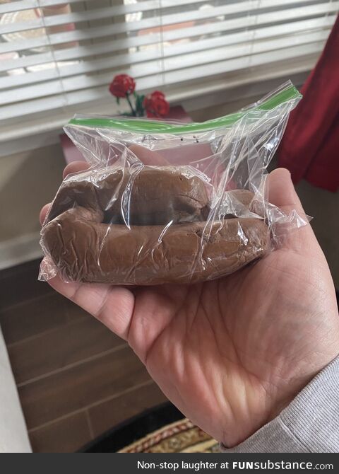 It is International Hot Chocolate Day, so my son made chocolate Play Doh at pre-school