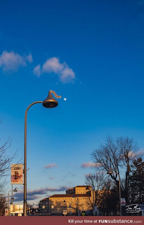 Here in Hershey ("The Sweetest Place on Earth"), the street lights are shaped like