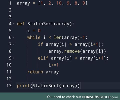 myFavoriteSortingAlgorithm
