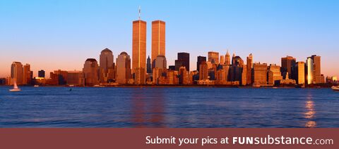 A sunrise panoramic of "old" New York